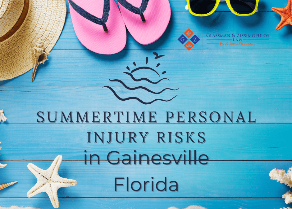 Summertime Personal Injury Risks in Gainesville, Florida